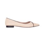 Ariri Beige Leather Ballerinas