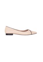 Ariri Beige Leather Ballerinas - Image 4