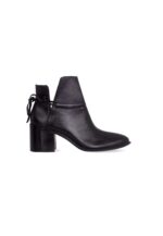 Attalea Black Leather Ankle Boots – 6.5cm Block Heel - Image 8