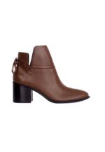Attalea Brown Leather Ankle Boots – 6.5cm Block Heel - Image 6