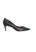 Tenate Black Leather Pumps – 6cm Medium Block Heel - Image 5