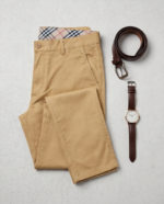 Beige Slim-Fit Stretch Chino – 100% Cotton - Image 2