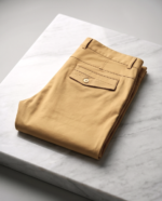 Beige Slim-Fit Stretch Chino – 100% Cotton - Image 4