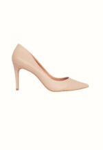Beri Leather Stiletto Pumps – 8.7cm Beige - Image 5