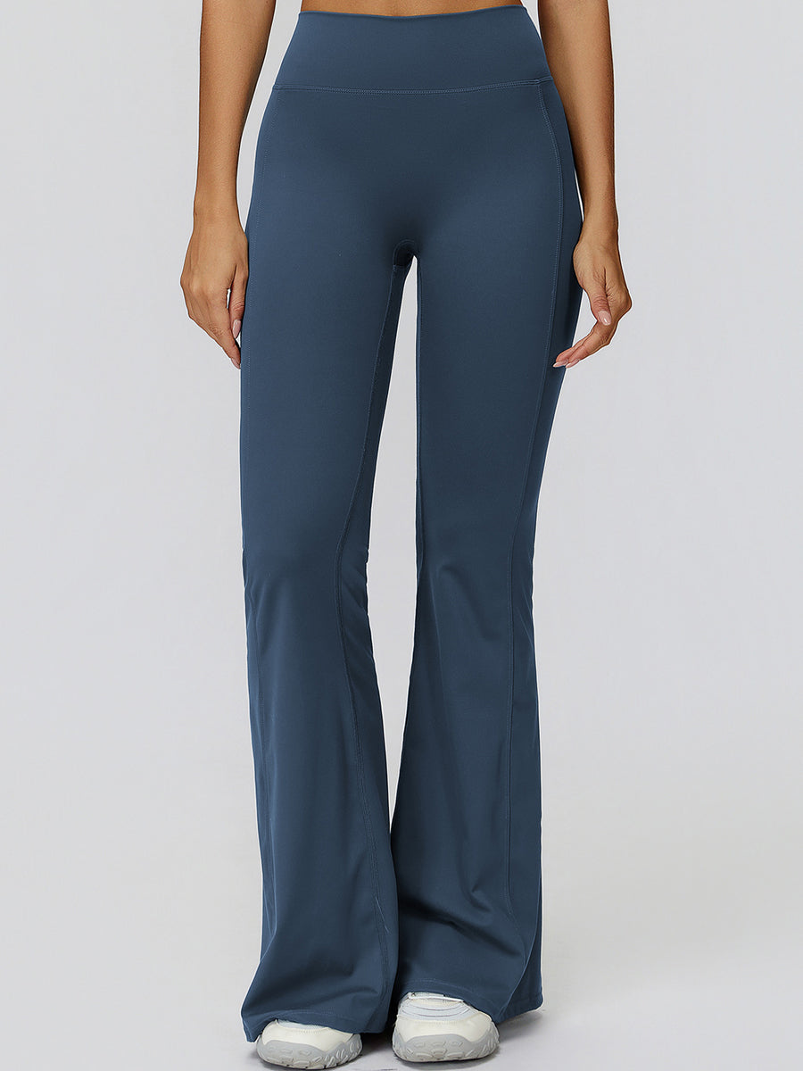 1_205b2b20-89d3-4ac4-9703-4dc822bb80ff.jpg Flare & Gather High-Waist Pants - Image 1