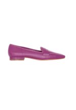 Cipó Purple Leather Square-Toe Loafers – Flat - Image 7