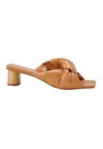 Carobá Caramel Leather Mules – 4cm Cylindrical Block Heel Slip-On - Image 7