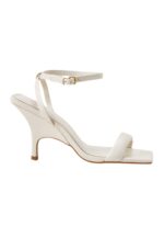 Cortiça Calf Off-White Leather Sandals – 9cm High Heel Ankle Strap - Image 6