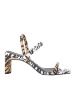 Palmito Animal Print Calf Leather Sandals – 6.5cm Block Heel - Image 9