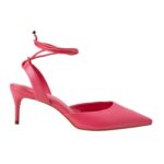 Jaborandi Pink Leather Slingback Heels – 6.5cm Pointed Toe