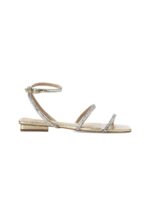 Aroeira Gold Leather Sandals – Crystal Straps - Image 11