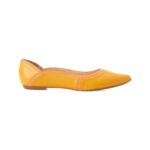 Pitanga Yellow Leather Ballerinas