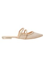 Amburana Textile Mules – Beige Sustainable Flat Slip-On - Image 9