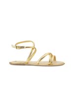 Angico White Leather Flat Sandals - Image 10