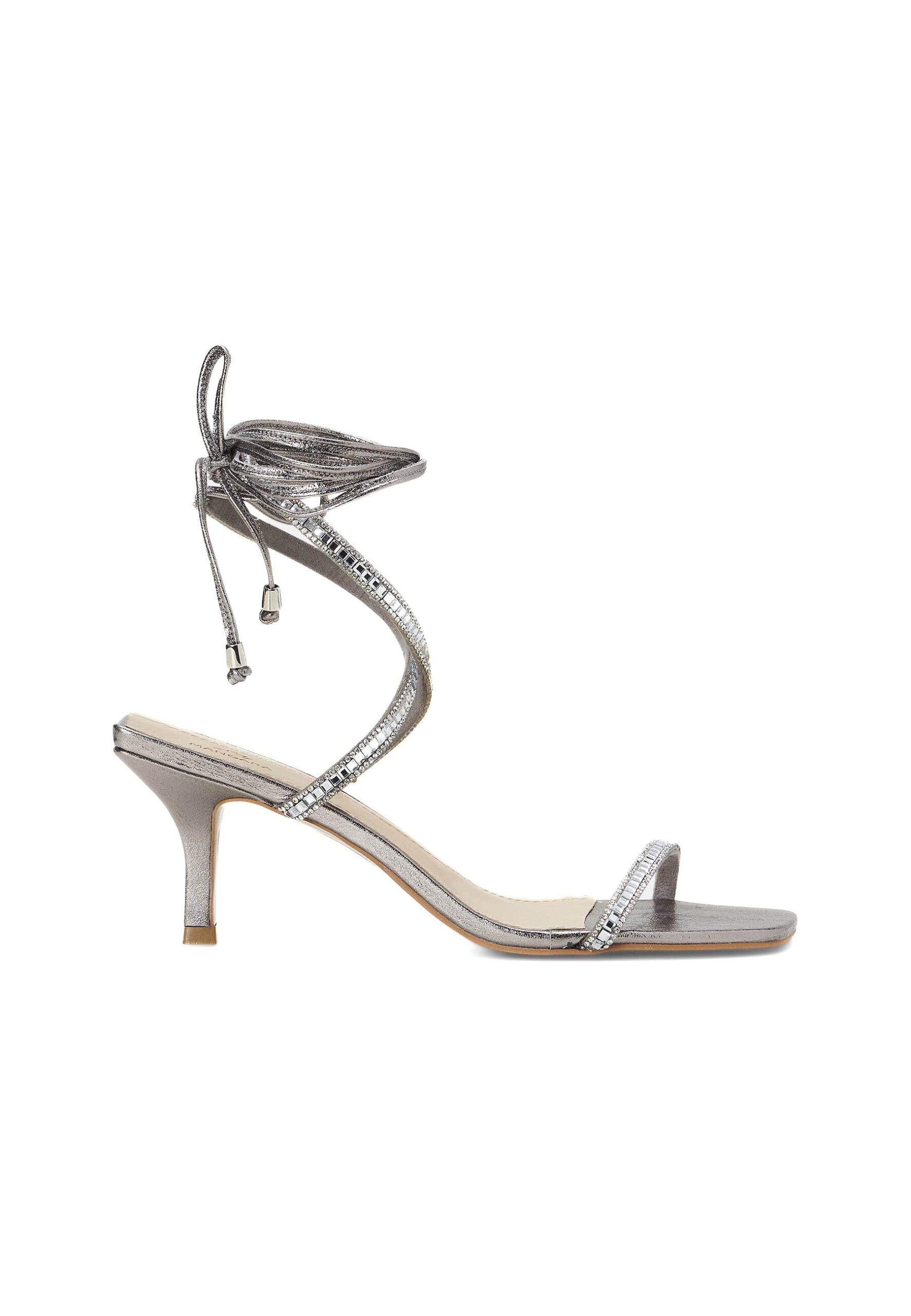 222G01BO_1_-_Edited.jpg Aroeira Silver Leather Sandals – 8cm Heel - Image 1