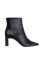 Senna Goat Black Leather Boots – Block Heel