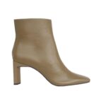 Senna Goat Olive Leather Boots – Block Heel