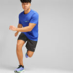 Men’s Short Sleeve T-Shirt Puma Run Favorite Logo Blue - Image 27