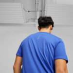 Men’s Short Sleeve T-Shirt Puma Run Favorite Logo Blue - Image 22
