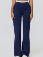 NakedFeel Contrast Ribbed Flare Pants - Image 19
