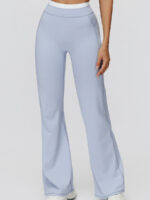 NakedFeel Contrast Ribbed Flare Pants - Image 16
