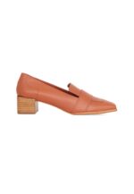 Louro Loafers in Caramel Calf Leather – 4cm Block Heel - Image 5