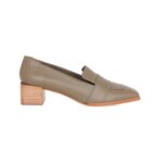 Louro Loafers in Green Calf Leather – 4cm Block Heel