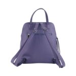 RB1018Y | Zaino Donna Doppio scomparto in Vera Pelle Made in Italy con spallacci regolabili. Accessori in metallo Canna di Fucile - Colore Viola - Dimensioni: cm 26 x 30 x 14,5 - Image 5