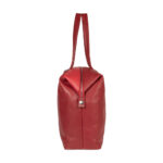 RB2004V | Shopping Bag Convertible to Trunk made of genuine full grain leather, dollar/light grain. Double handles. Red color. Dimensions: 43 x 36 x 14 cm. Packaging: Non-Woven Fabric Bag. - Image 4