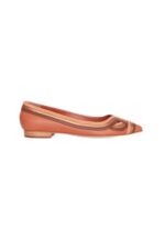 Begonia Caramel Leather Ballerinas - Image 8