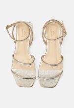 Aroeira Gold Leather Sandals – Crystal Straps - Image 3