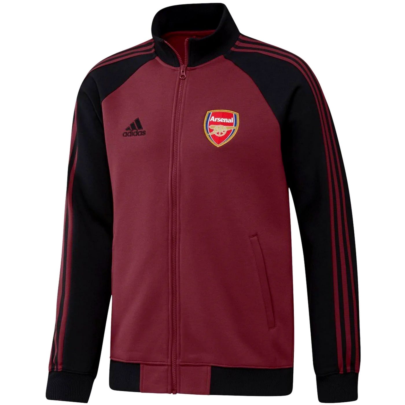 arsenal_anthem_jacket_jacke_adidas_pre_match-game_presentation_fc_gunners_2021_2022_red_rouge_veste_giacca_rappresentanza_rot_trainingsjacke.jpg Arsenal FC pre-match presentation jacket 2021/22 - Adidas - Image 1