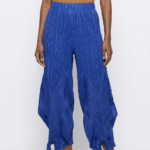 Cobalt Origami-Pleat Trousers