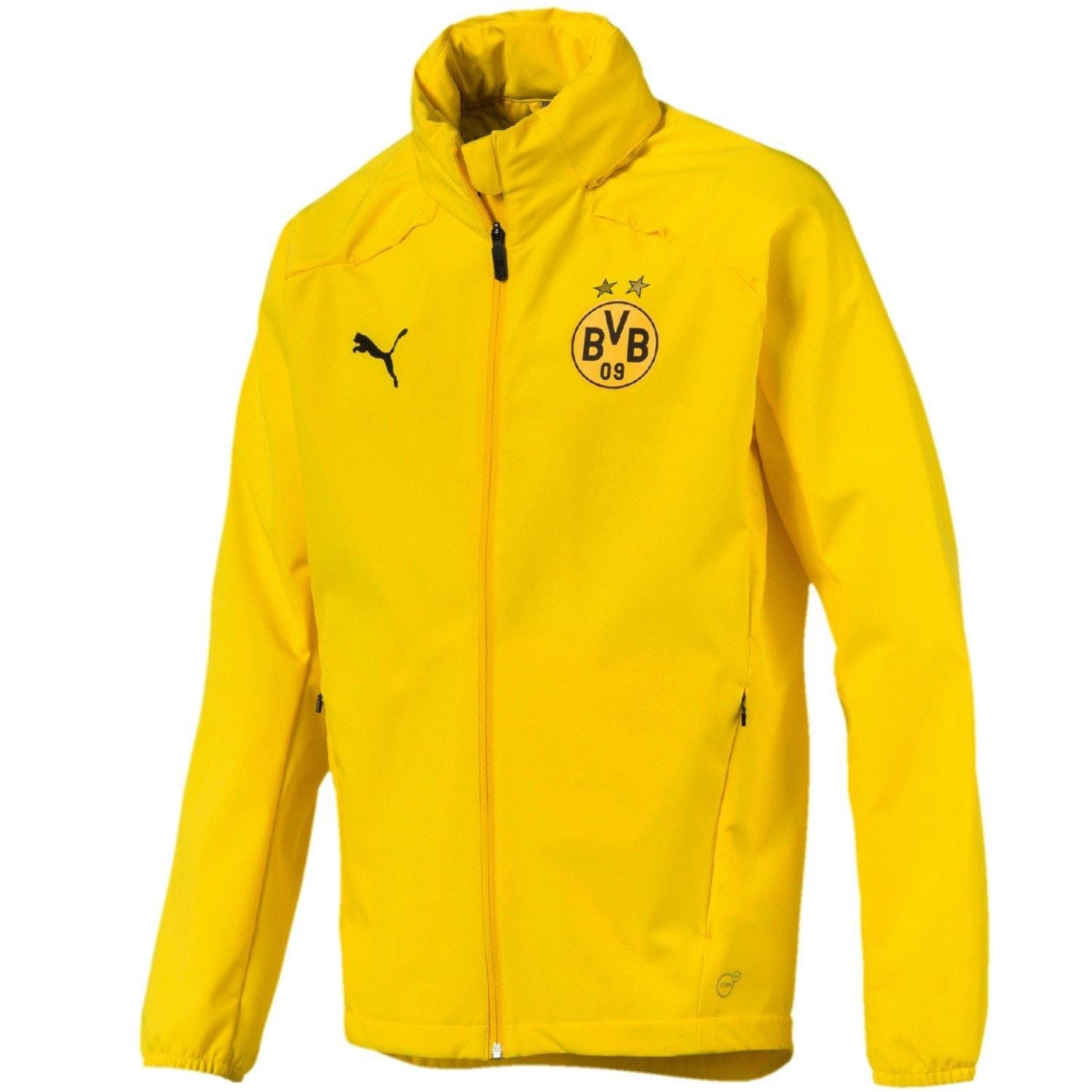 bvb_training_rain_jacket_dortmund_borussia_puma_yellow_2019_soccer_football_rainjacket_windbreaker_windjacket_wind_couple_pluie_yellow_vent_jaune_regenjacke_chubasquero.jpg BVB Borussia Dortmund soccer training rain jacket 2019 - Puma - Image 1