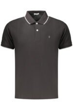 COVERI MOVING MEN'S SHORT-SLEEVE POLO SHIRT BLACK