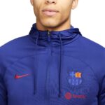 FC Barcelona blue training presentation hooded tracksuit 2023 - Nike - Image 3