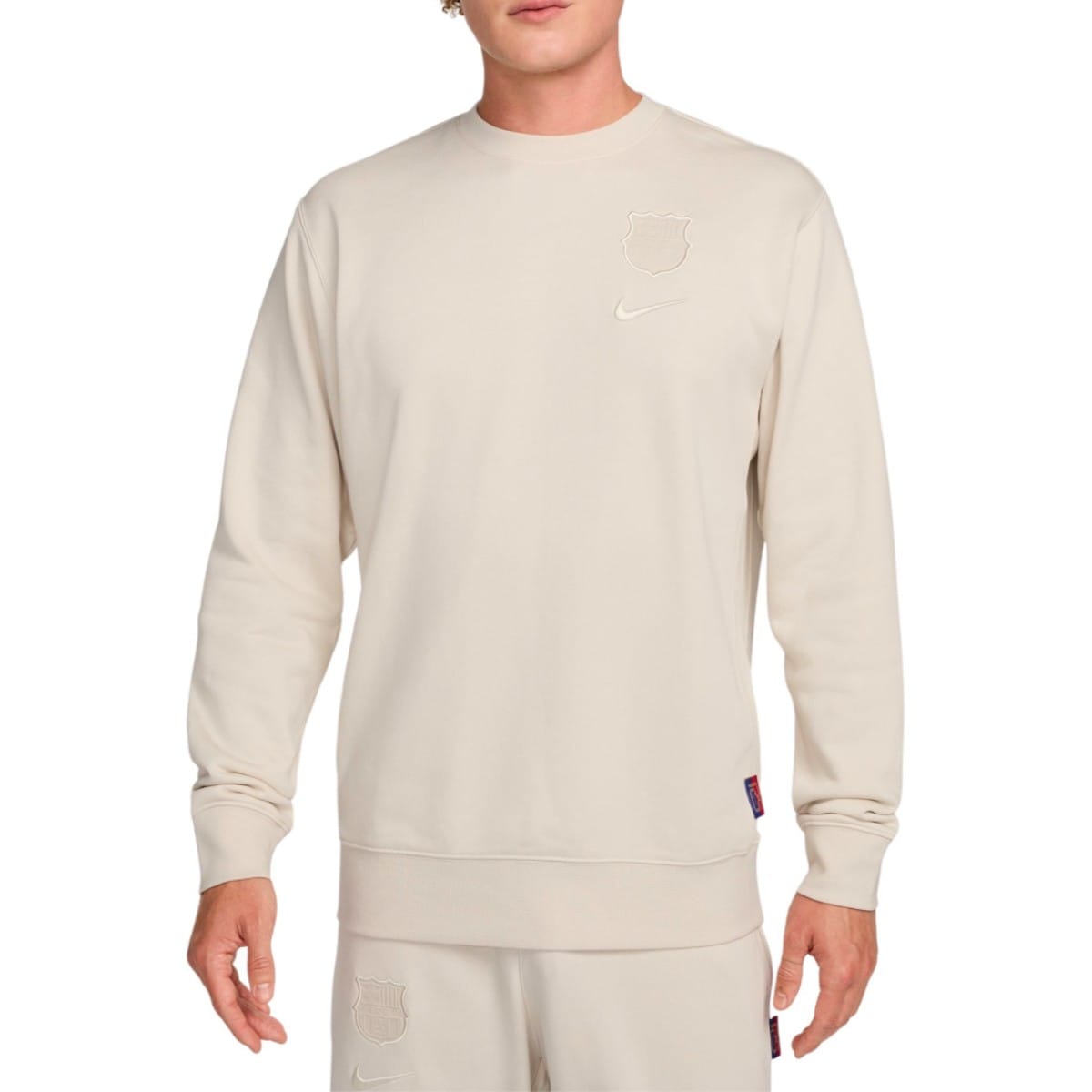 fc_barcelona_nike_2024_2025_champions_league_sweat_casual_crew_presentation_tracksuit_suit_set_fcb_survetement_barcelone_trainingsanzug.jpg FC Barcelona Casual Crew fleece presentation tracksuit 2024/25 - Nike - Image 1