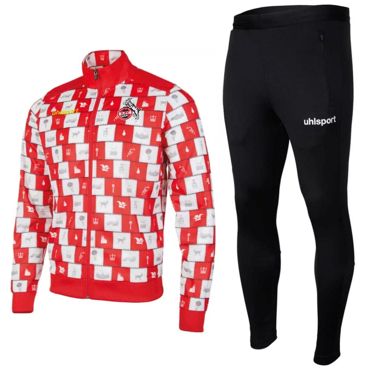 fc_koln_colonia_cologne_karneval_carneval_suit_soccer_tracksuit_2021_uhlsport_chandal_entreno_survetement_cologne_tuta_rappresentanza_1.jpg FC Koln (Cologne) Carnival training presentation tracksuit 2021 - Uhlsport - Image 1
