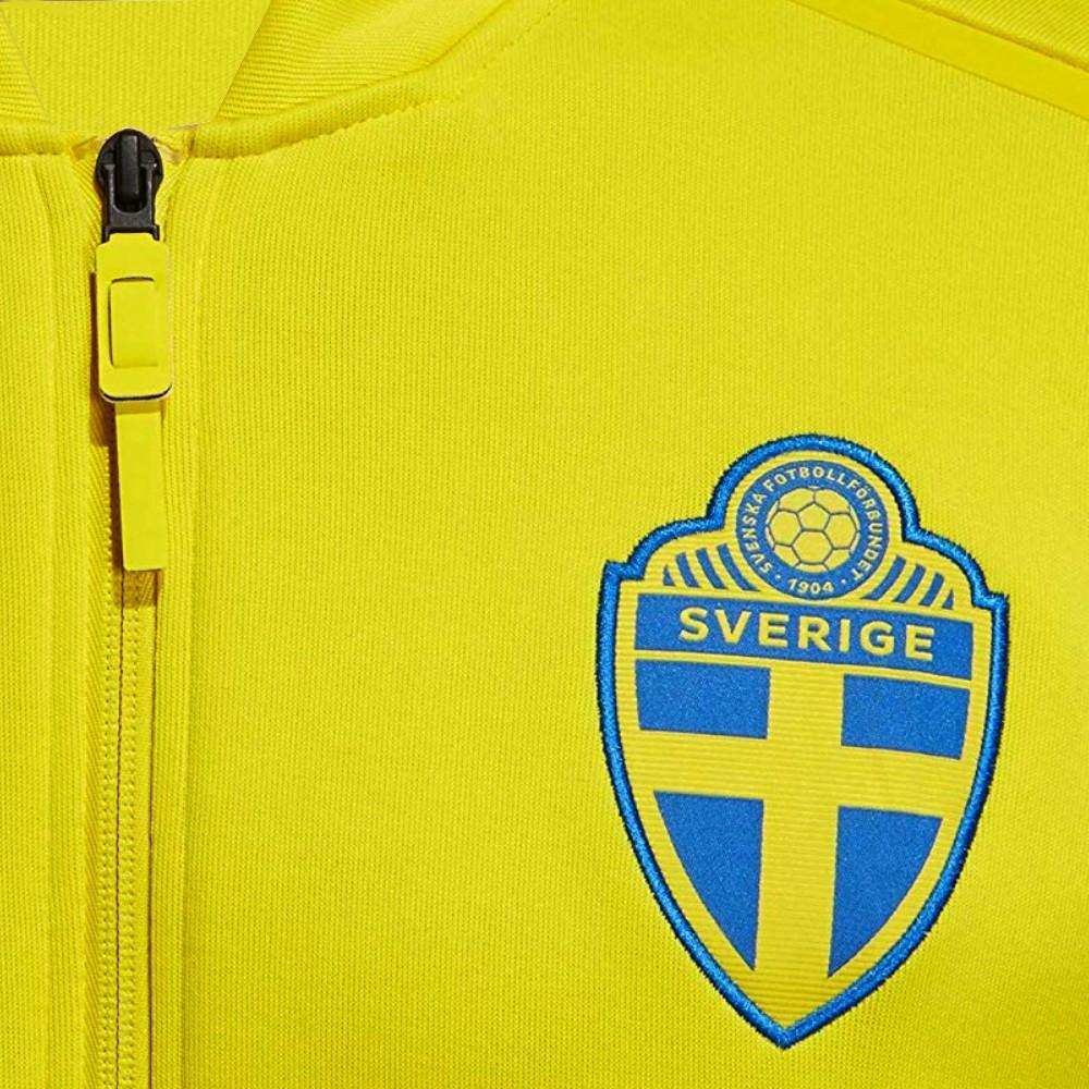 Sweden soccer Anthem presentation jacket 2018/19 - Adidas - Image 3
