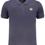 GIAN MARCO VENTURI MEN'S SHORT SLEEVED POLO SHIRT BLUE