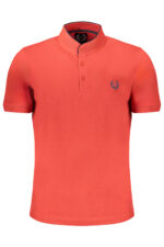 GIAN MARCO VENTURI MEN'S RED SHORT SLEEVED POLO SHIRT