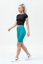 HUXLY-65 benetton zöld női rövidnadrág - Image 3