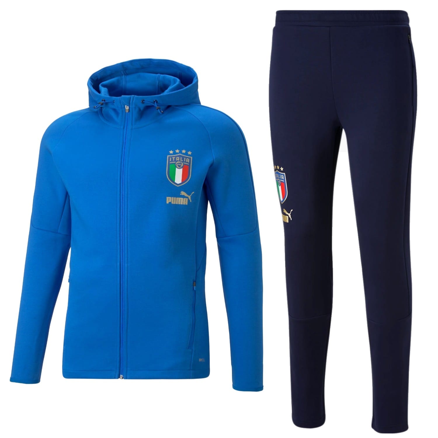 italy_figc_casual_casuals_sweat_tracksuit_soccer_2022_2023_fleece_italia_football_set_italie_survetement_bleu_blue_blau_trainingsanzug.jpg Italy Casual presentation Soccer tracksuit 2022/23 - Puma - Image 1
