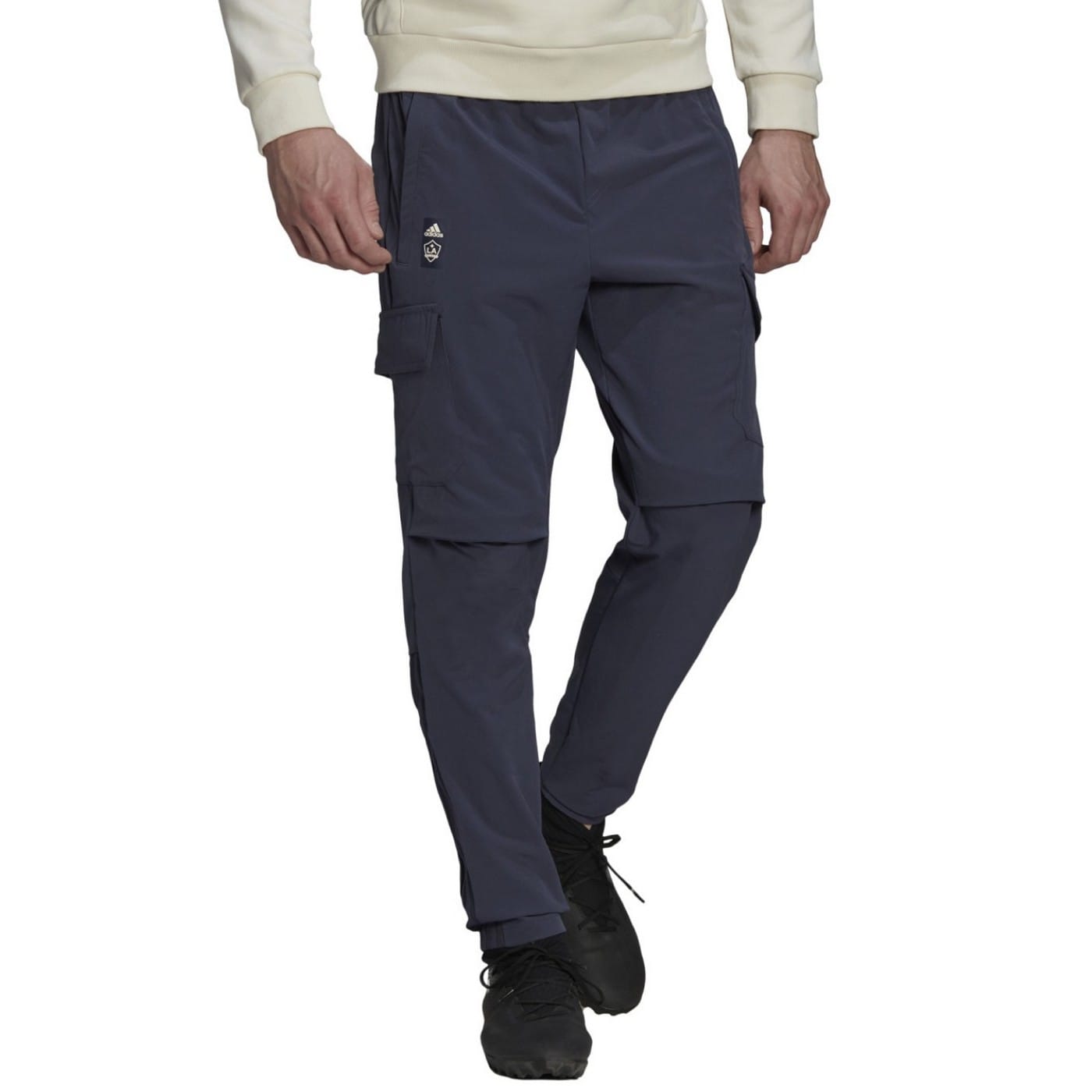 LA Galaxy casual Travel hooded presentation tracksuit 2022 - Adidas - Image 3