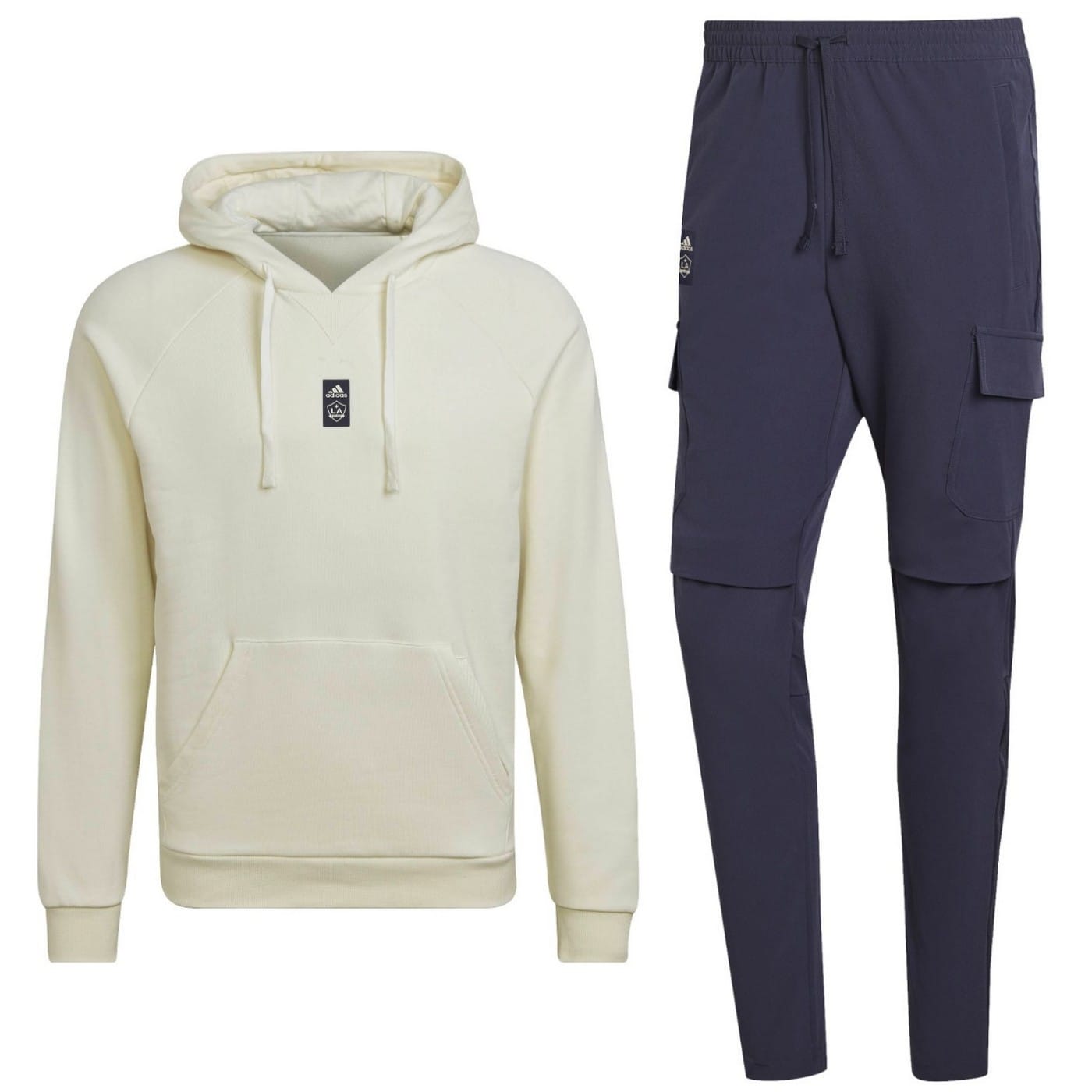 LA Galaxy casual Travel hooded presentation tracksuit 2022 - Adidas - Image 1