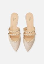 Amburana Textile Mules – Beige Sustainable Flat Slip-On - Image 2