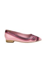 Begonia Pink Leather Ballerinas - Image 9