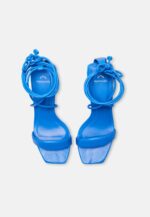 Caúna Calf Blue Leather Strappy Sandals – 6.5cm Block Heel - Image 2