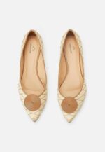 Corobá Raffia Leather Ballerinas - Natural - Image 3