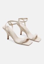 Cortiça Calf Off-White Leather Sandals – 9cm High Heel Ankle Strap - Image 2